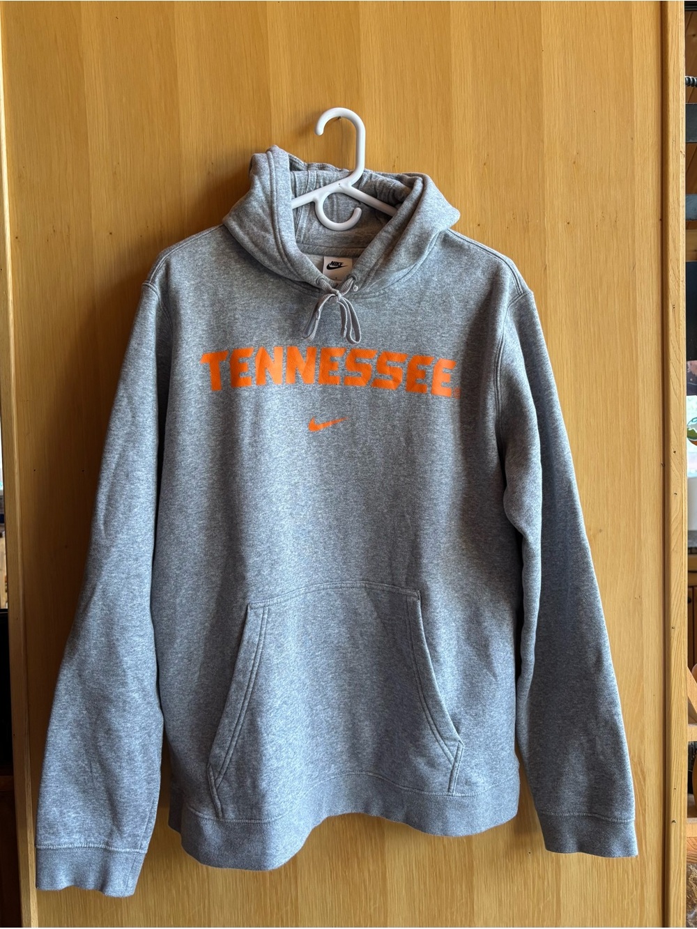 Nike Gray Pullover Hoodie with Orange Tennessee lettering